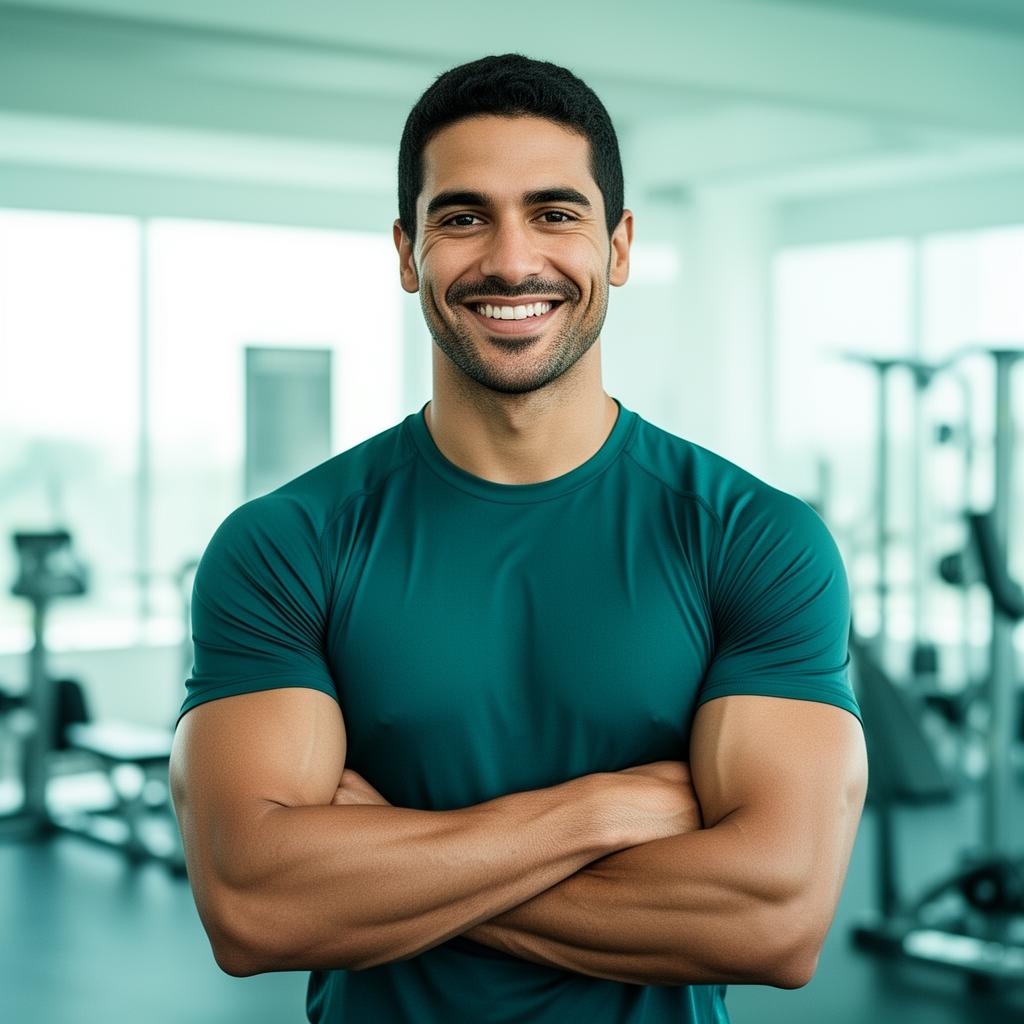 Personal trainer em uma academia
